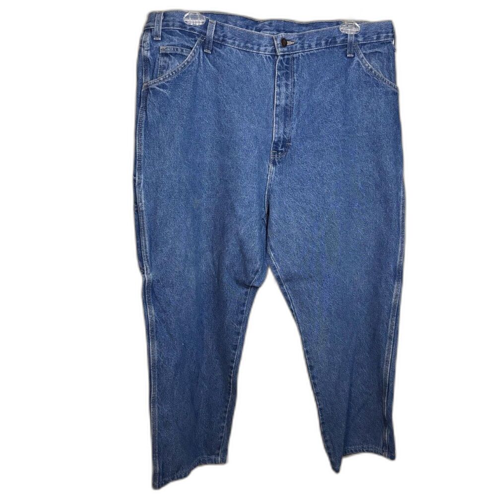 Dickies 42x28 Carpenter Jeans Workwear Grunge Skater Utility Loose Fit Hemmed